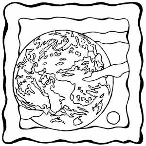 earth for coloring