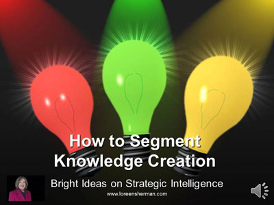 Is Segmenting Knowledge Creation Difficult?