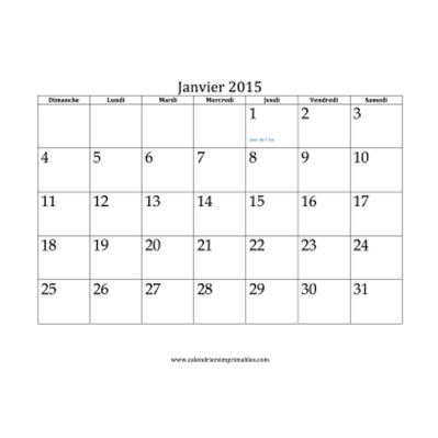 Printable French Calendars