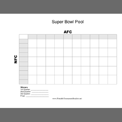 print your brackets super bowl squares