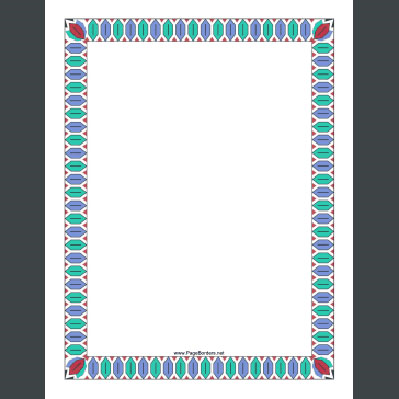 Colorful Geometric Border