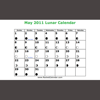 Free Printable Lunar Calendars