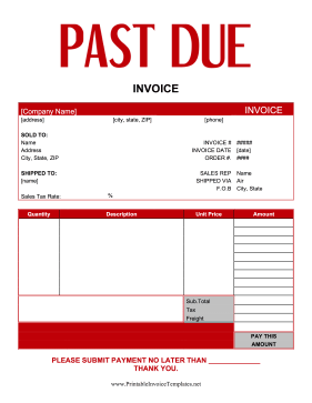 printable invoice templates