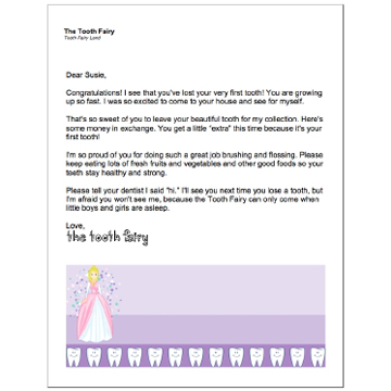 letter toothfairy