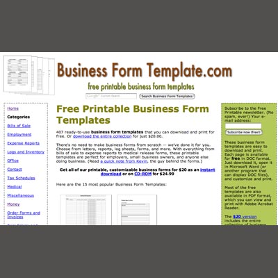 New Printable Business Forms