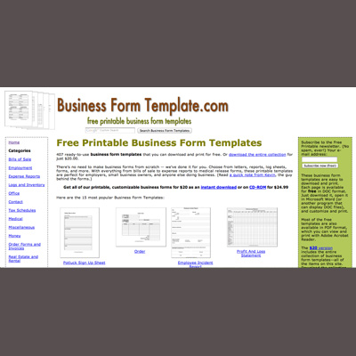 New Free Printable Business Forms