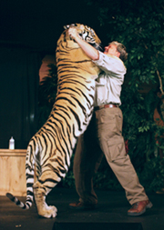 Dan Stockdale with Tiger