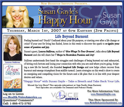 Susan Gayle, CH, author of “Removing Limiting Beliefs” Self-Help CD